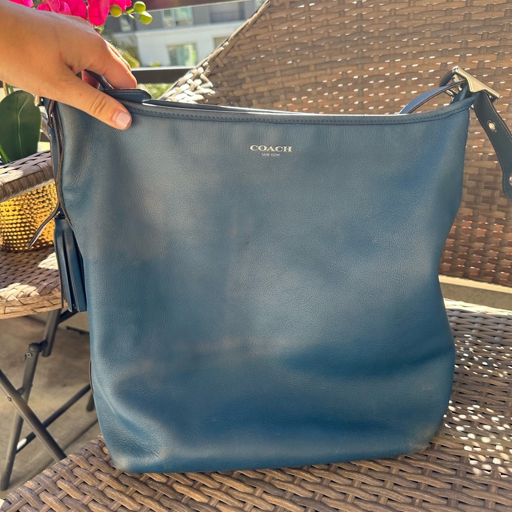 💙Coach PILOT Large Legacy Duffle Cobalt 19889P💙
